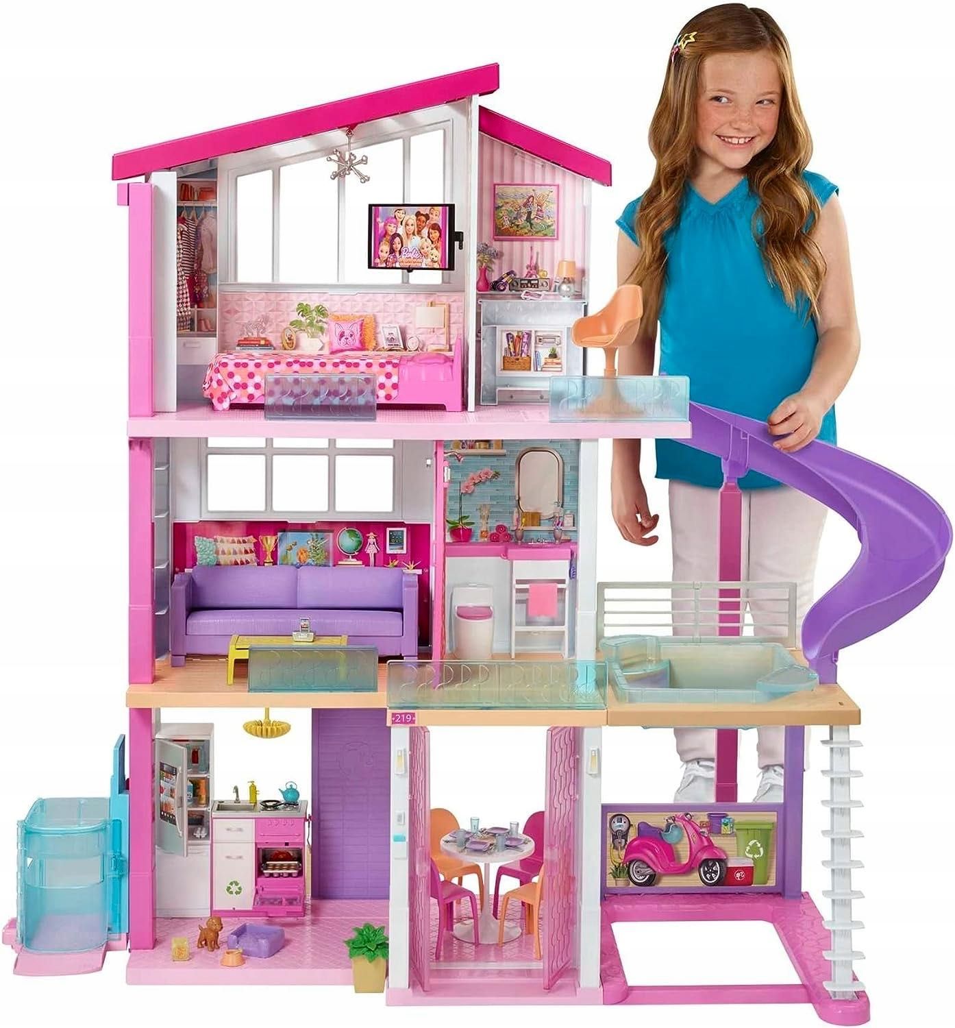 Domek dla lalek Barbie 115 cm GNH53 - NOWY ! Dream House