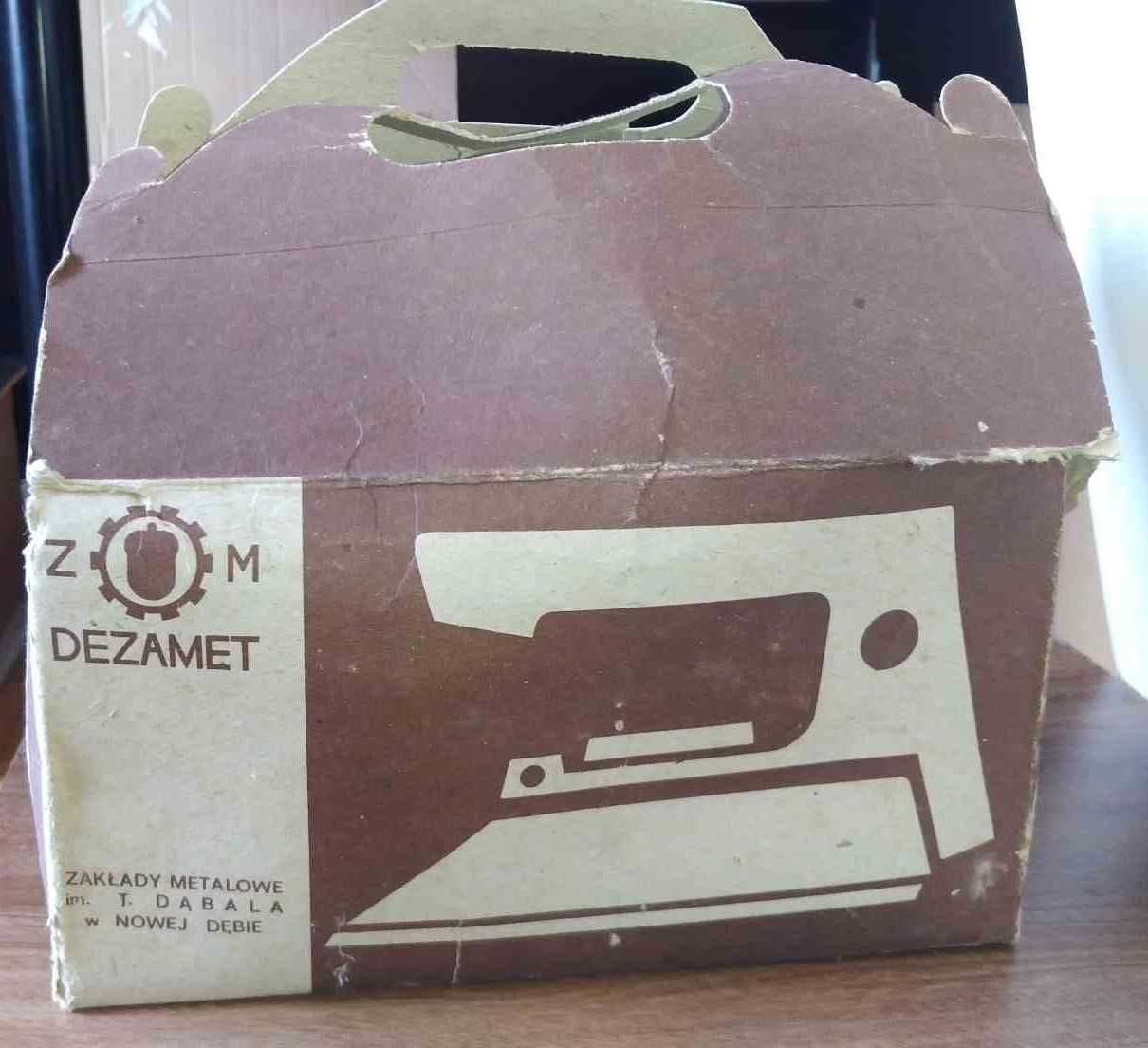 Żelazko elektryczne z termoregulatorem stare 282K 220V 1000W dezamet