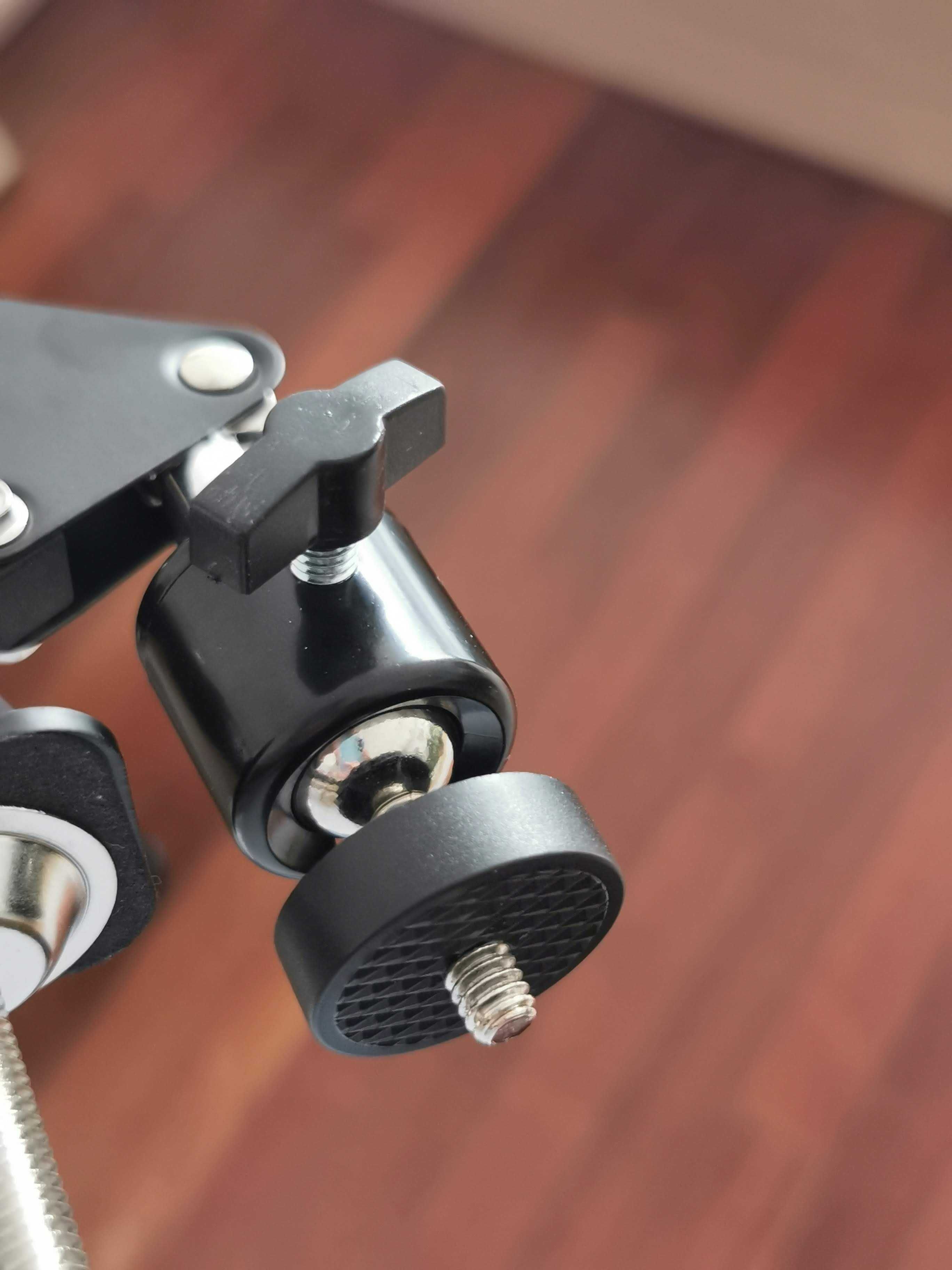 Statyw uchwyt na biurko mikrofon kamera aparat gopro 1/4"
