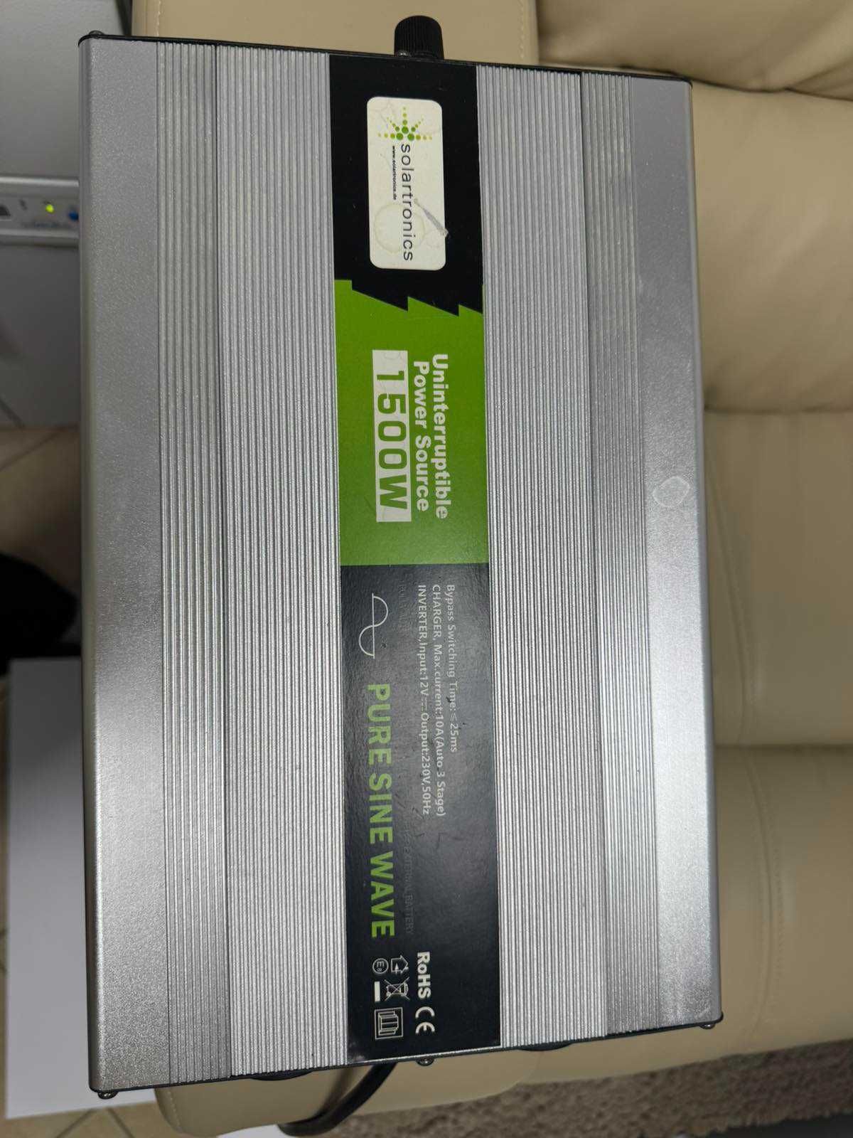 Перетворювач напруги UPS 12V NPS 1500 Watt pure SINUS UPS Inverter