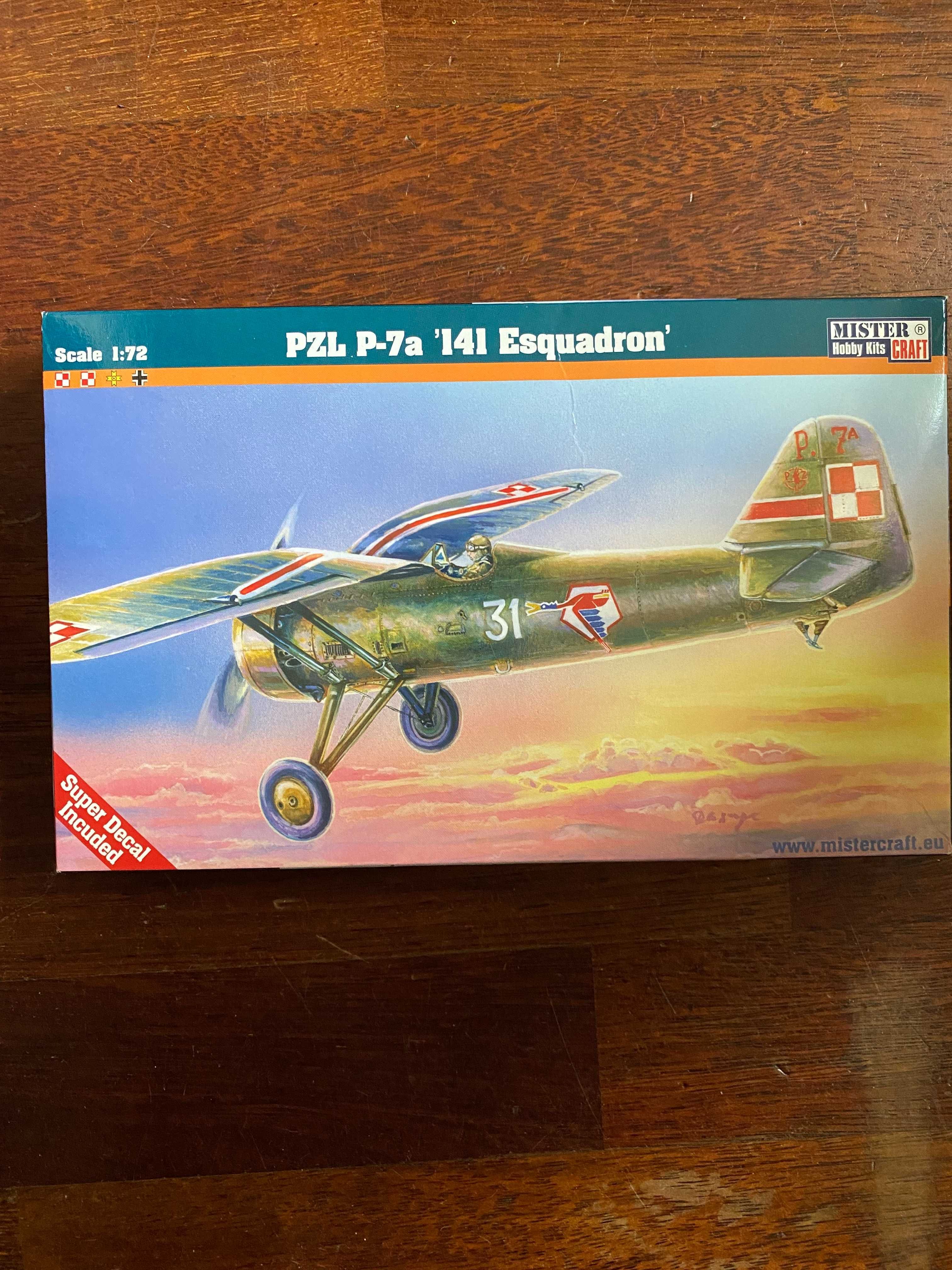 Model samolotu do sklejania PZL P-7a '141 Esquadron'