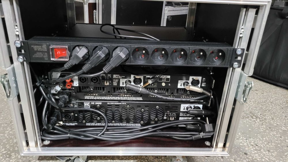HK Audio VC2400, VC1200, dynacord Aktive X-over + case 8H. Zestaw!
