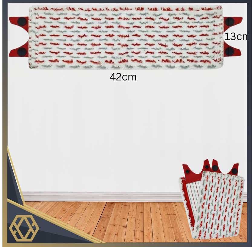 3x WKŁADY DO MOPA płaskiego VILEDA XL ultramax 42cm + GRATIS gąbki