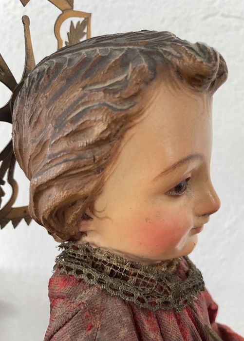 Menino Jesus de vestir em madeira, sec. XIX