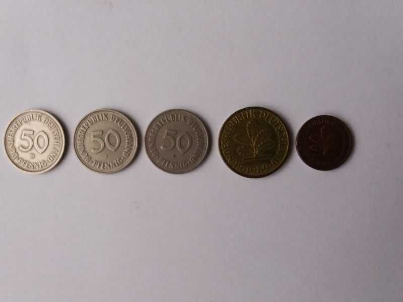 Stare monety niemieckie [NRF] - 5 sztuk