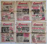 Jornal Record - Vendo 6 exemplares de 1976