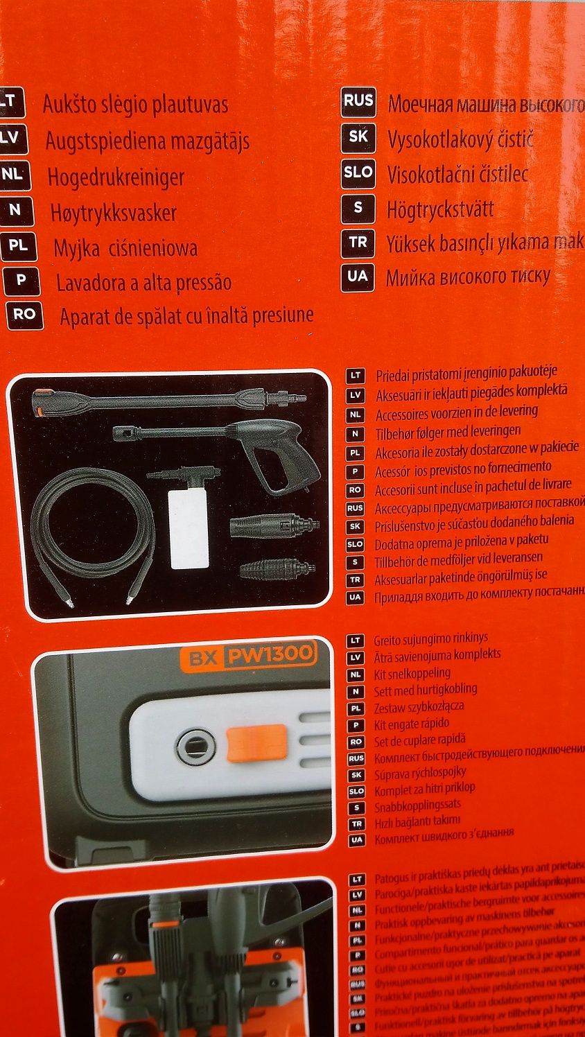 myjka ciśnieniowa Black + Decker bxpw1300e