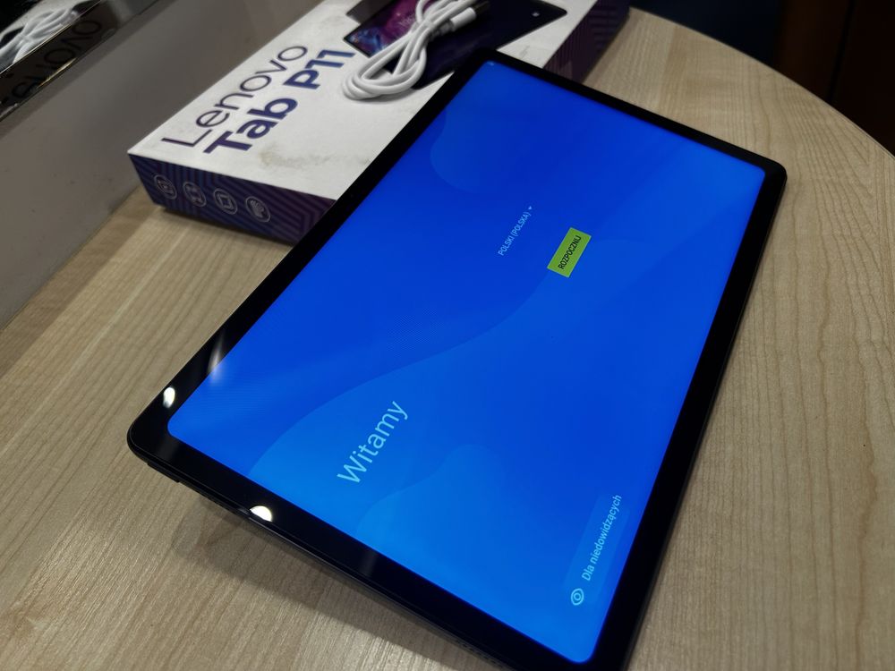 j. NOWY Tablet Lenovo Tab P11 TB-J606F 11" 4/128GB Wi-Fi Szary