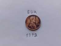 Moeda 1972 Dos Estados Unidos One cent