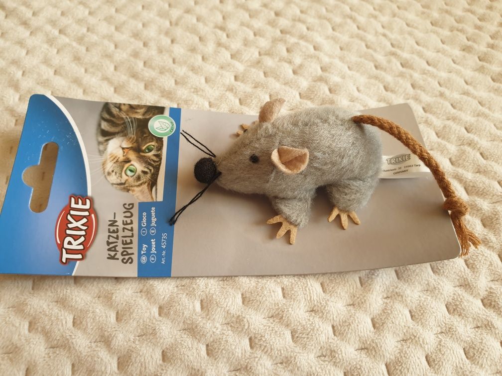 Trixie pluszowa myszka wypełniona kocimiętką