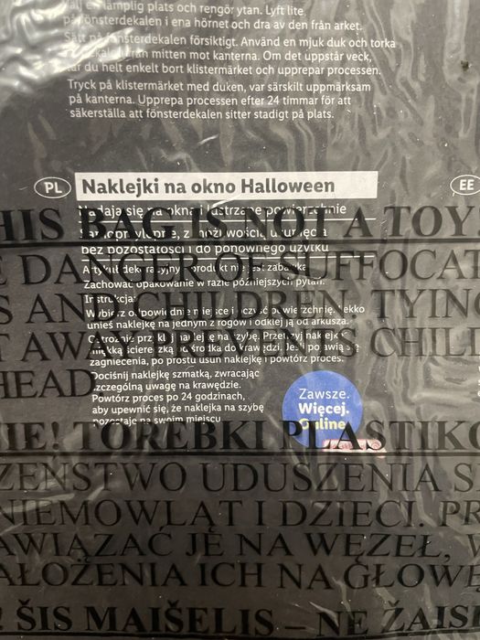 Naklejki na okno Halloween Livarno Home