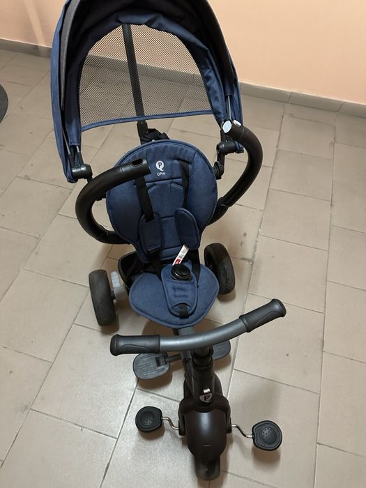 Триколісний велосипед-коляска Qplay Nova Niello, синій