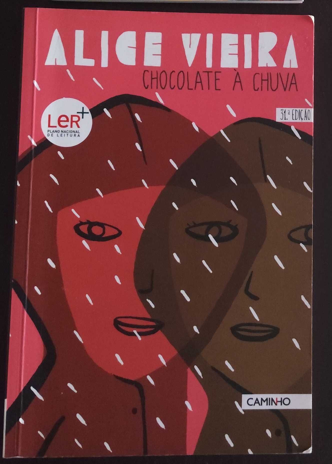 Livro Chocolate à Chuva de Alice Vieira - Como novo