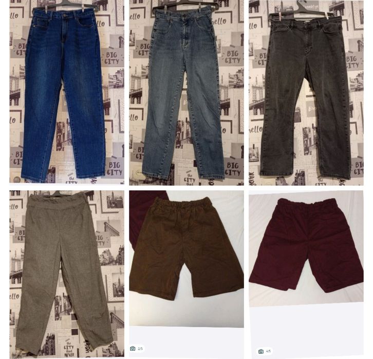 Джинсові шорти L-XL та джинси XS-S-M-L-XL