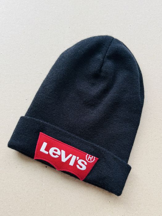 Шапка Levis біні унісекс чорна