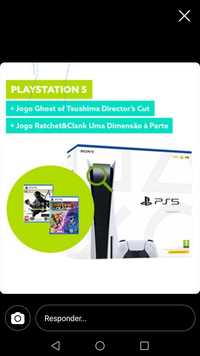 PlayStation 5 + 2 jogos - SELADA
