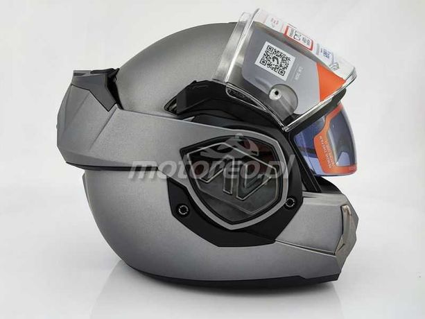 WYPRZEDAŻ Kask Szczękowy Blenda LS2 FF906 ADVANT Szary Mat