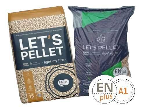 Let's Pellet, Pellet drzewny, Let's ENplus A1, pelet 15 kg