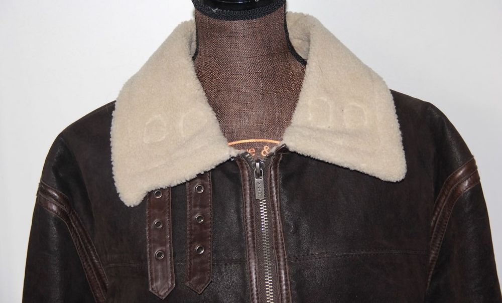 OCHNIK kożuch kożuszek męski kurtka skóra skórzaną xl