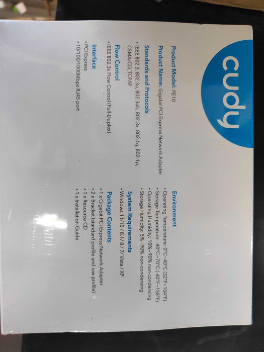 Placa de rede PCI-e Gigabit (Cudy PE10)