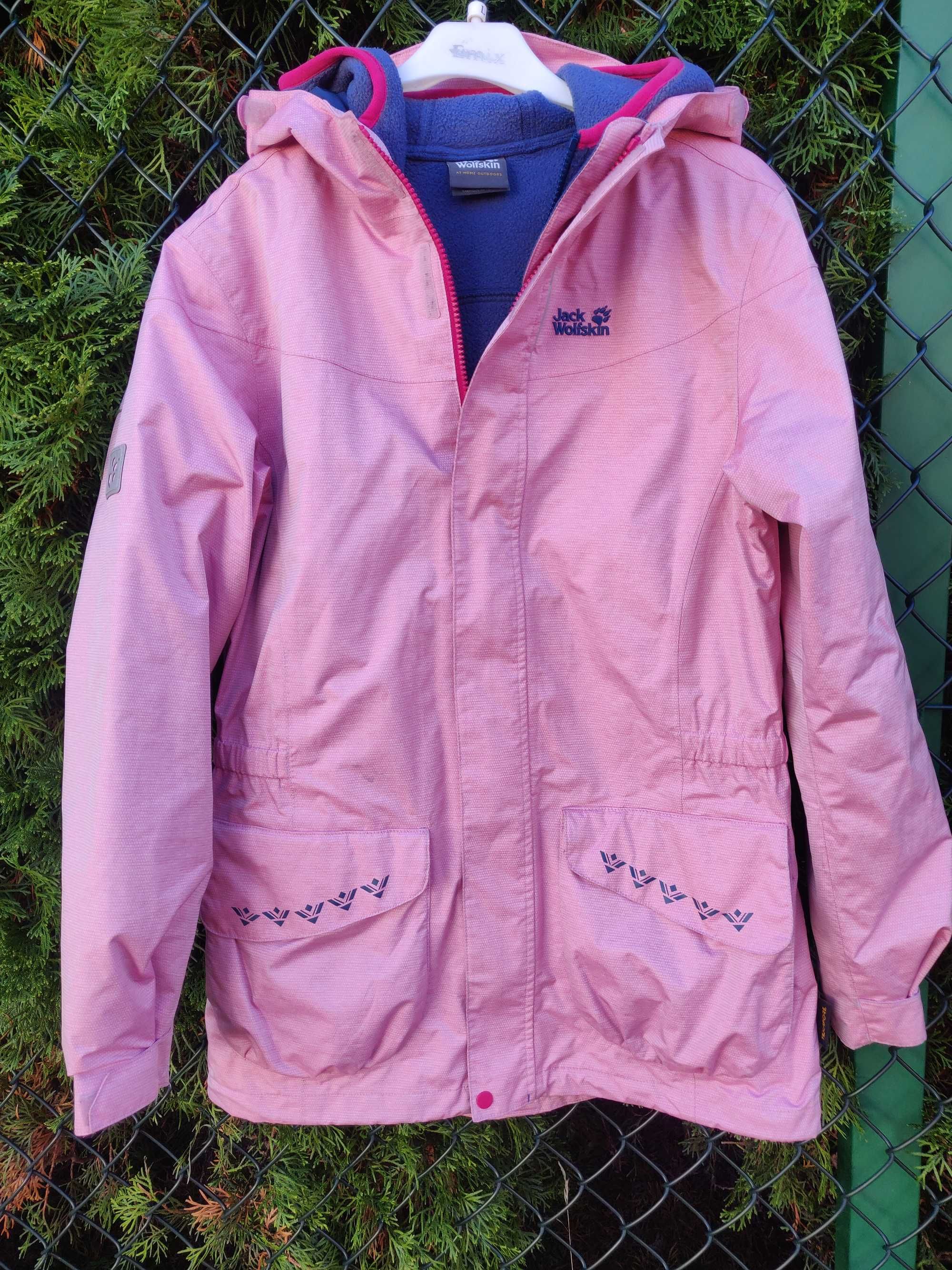 Parka dziewczęca Jack Wolfskin.