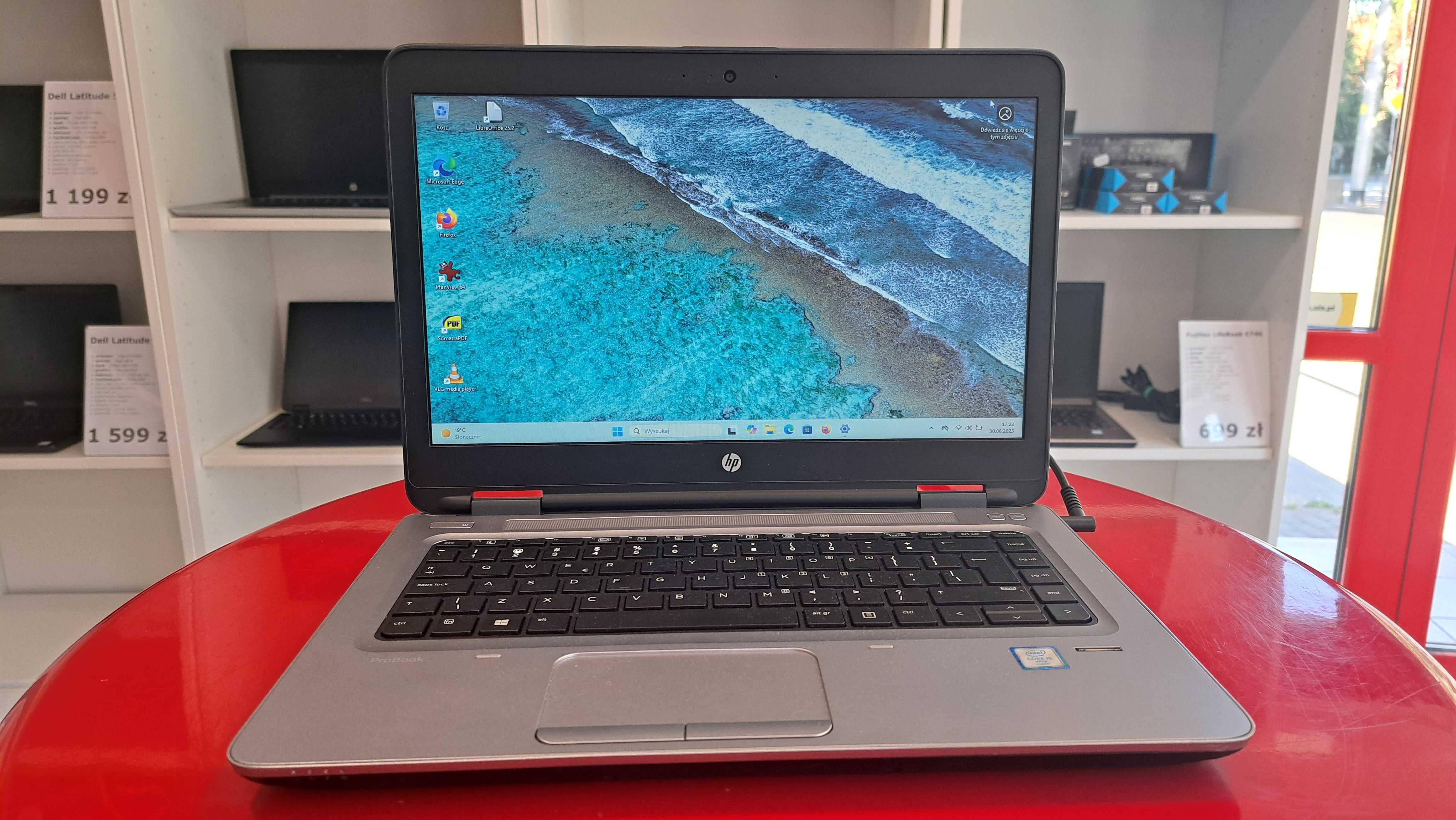 Tani Laptop HP ProBook 640 G2 14" i5-6300u 16GB/256SSD Win11 Gwarancja