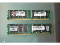 1G de memoria ( 2x 512 ) DDR - Kingston