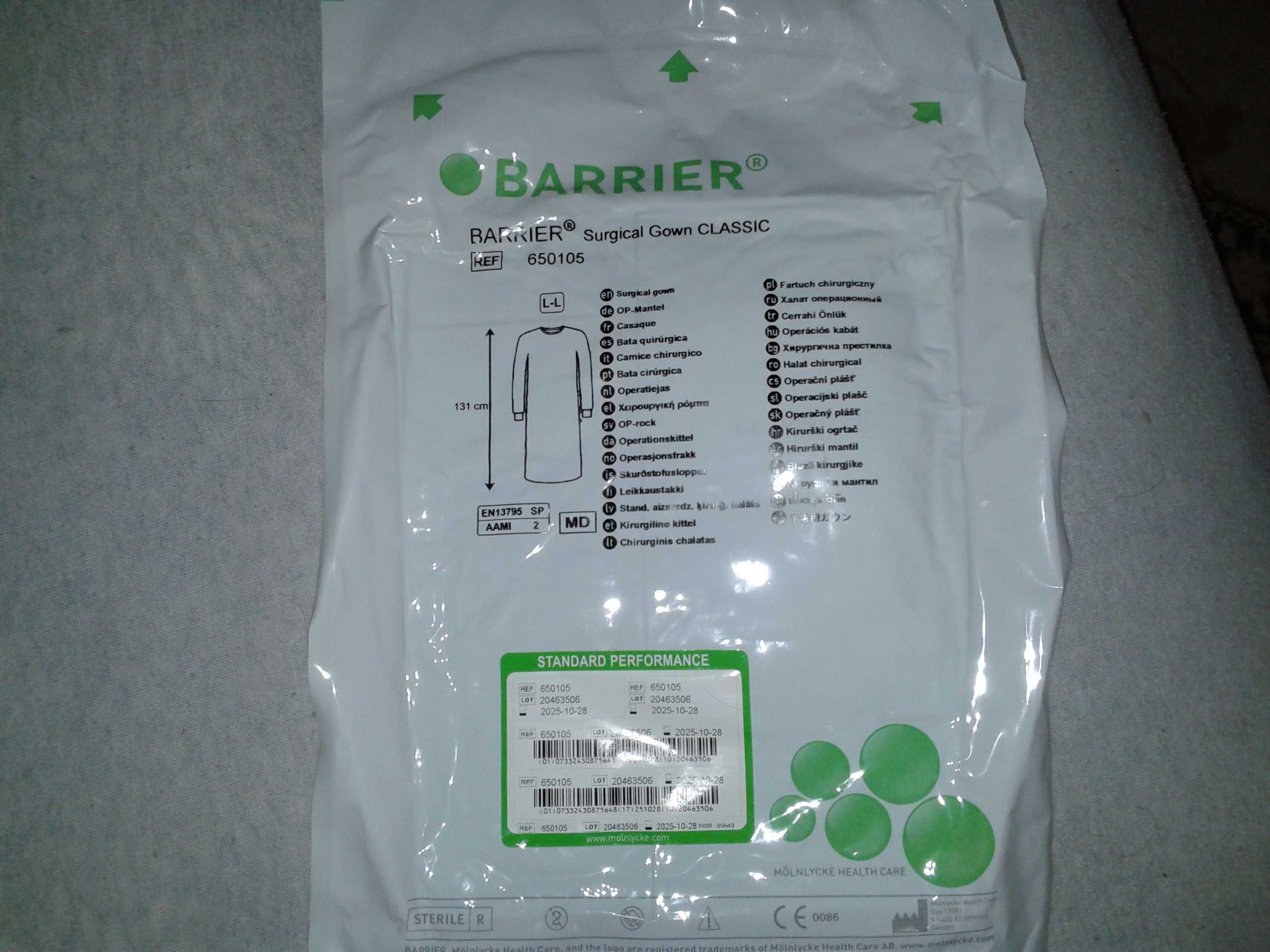 Barrier Surgical Gown