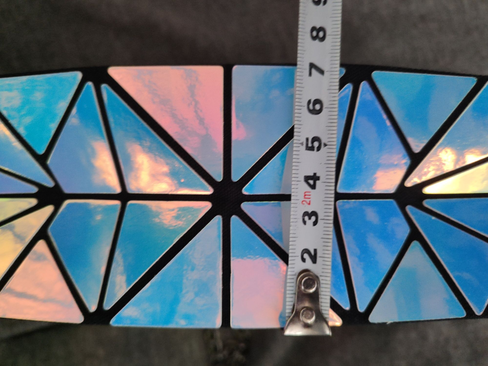 Piękna torebka holograficzna geometryczna nowa bao bao