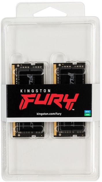 Оперативна памʼять Kingston Fury SODIMM DDR4-3200 16384 MB