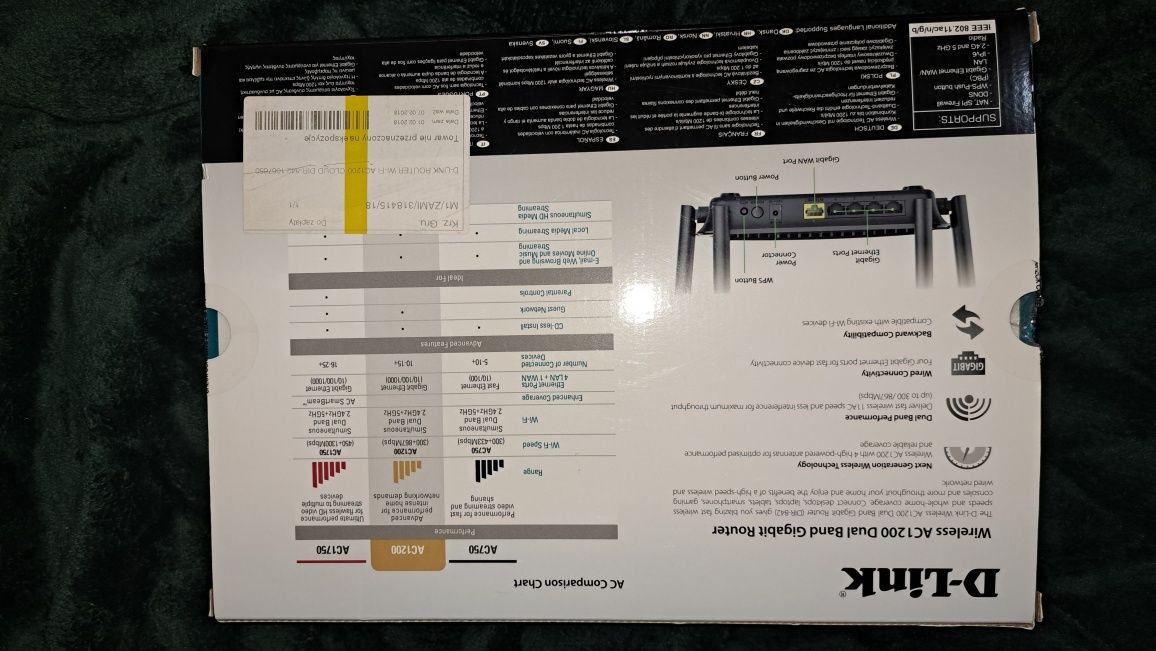 Router D-Link AC1200 model DIR-842