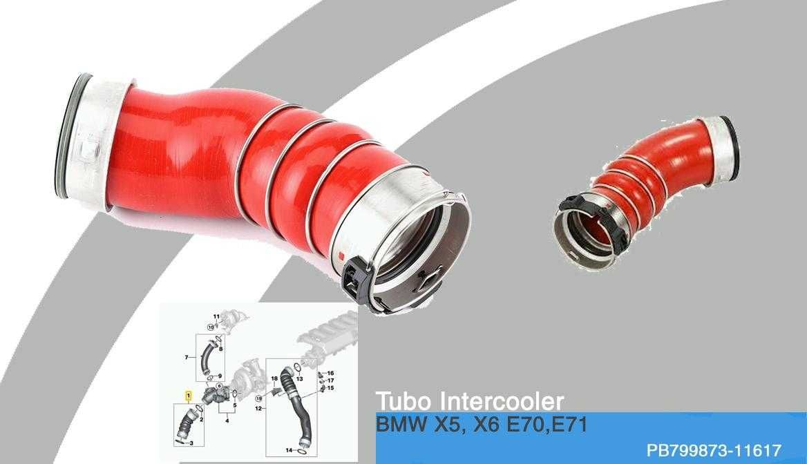 Tubo Intercooler NOVO p/BMW X5 E70 e X6 E71