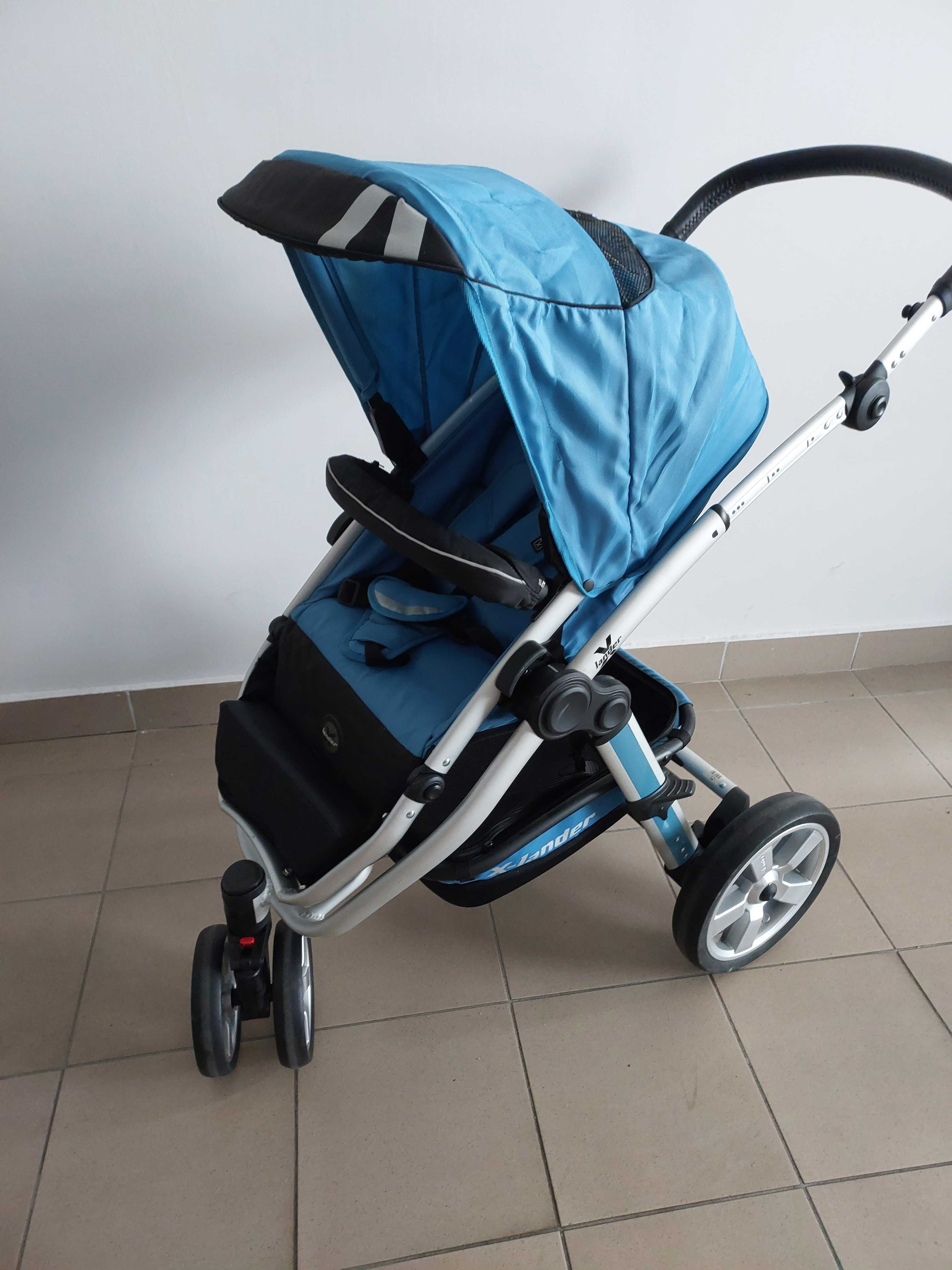 Wózek spacerówka + gondola + kubek + śpiworek Xlander xv 2w1 Nowy