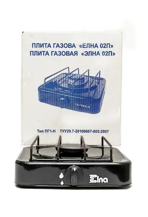 Плита газова "Елна 02П" однокамфорна нова.