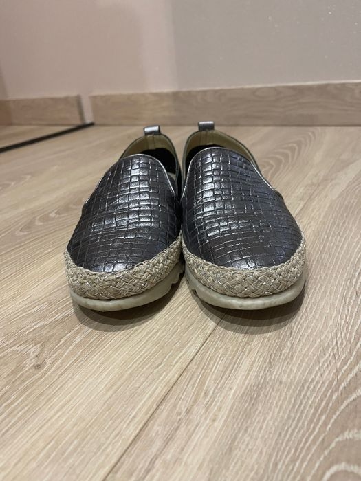 Еспадрільї Bata Італія 38 розмір US7 24,7смортопедична стєлька шкіряна