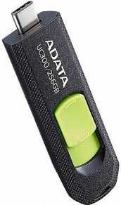 Флеш пам'ять ADATA UC300 256GB USB 3.2 Black/Green