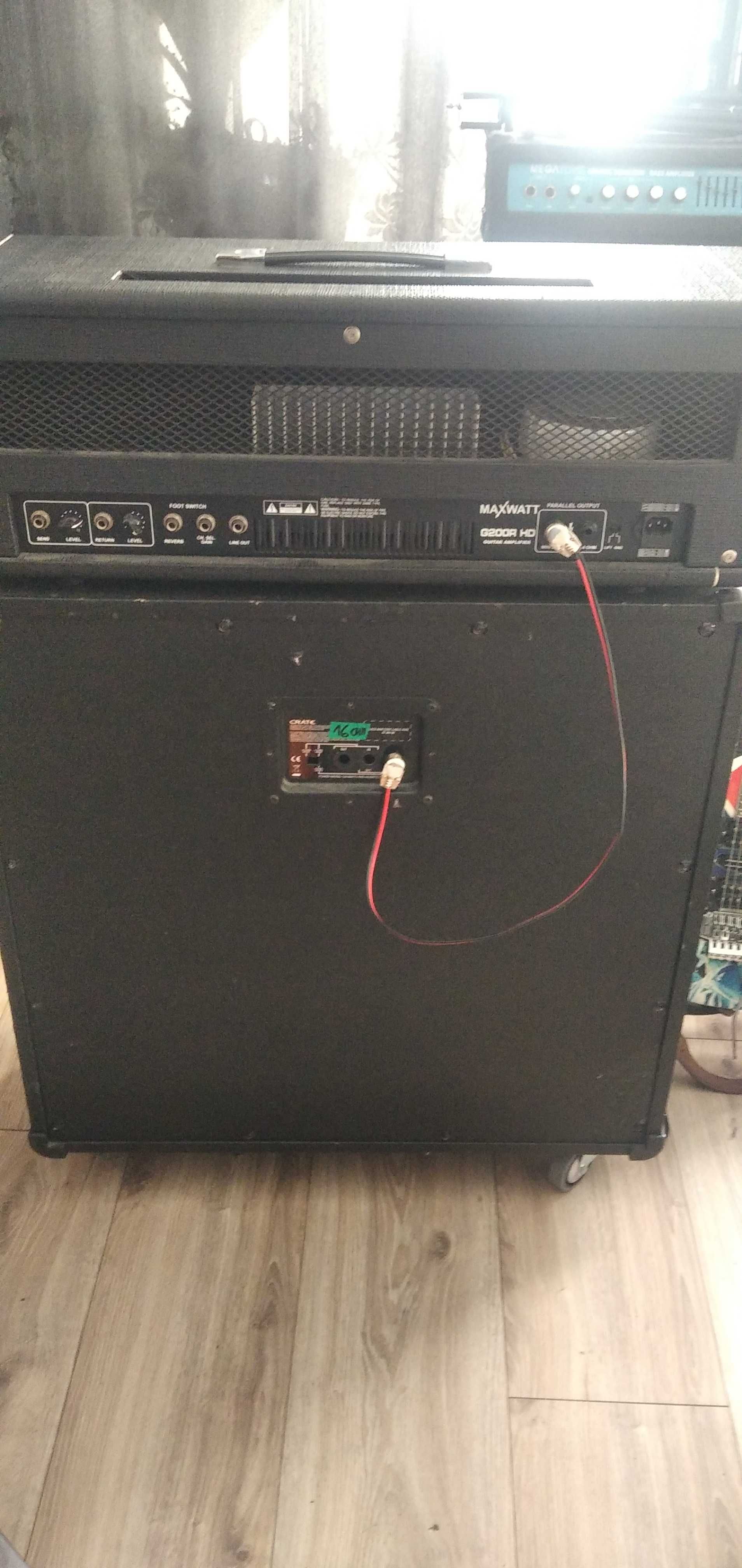Wzmacniacz gitarowy Hiwatt g200r+kolumna Crate 4x12".