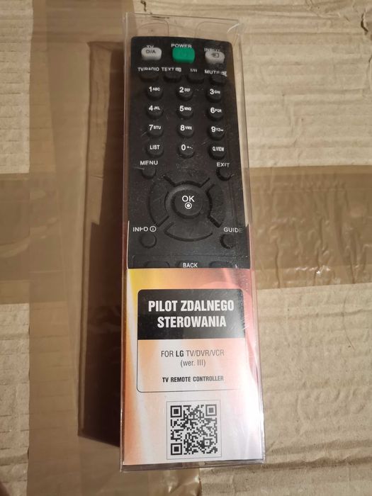 Pilot zdalnego sterowania dla LG TV/DVR/VCR (wer. III) 3983# remote c.