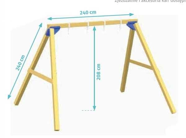 Baloiço com dois assentos:  Novo- fornecido desmontado