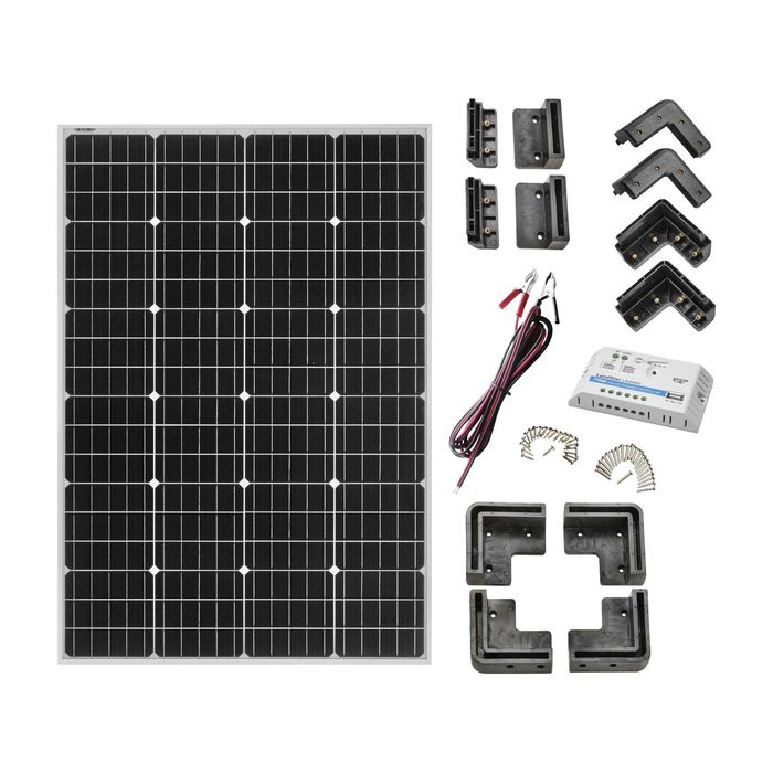 Pakiet fotowoltaiczny 12 V 110 W 10 A Kompletny Gotowy Zestaw