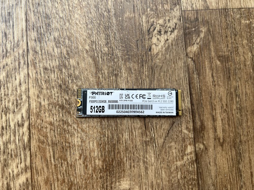Новий SSD диск Patriot P300 512GB M.2