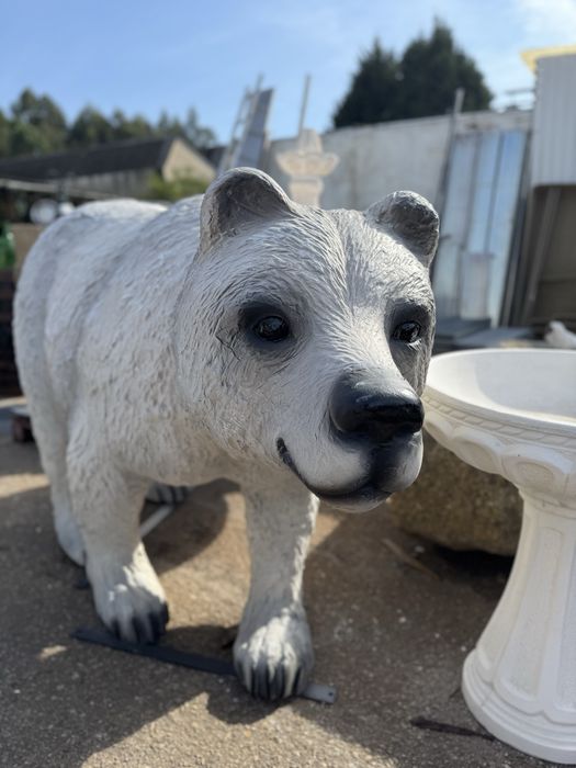 Urso em Fibra Decoração Tamanho Real!