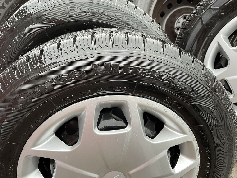 Kola zimowe ford transit custom 15 cali 5x150 et60 opony 215/65/15c