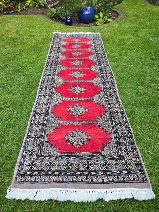 Buchara - Piękny chodnik wełniany- Rękodzieło - 84 x 250 cm