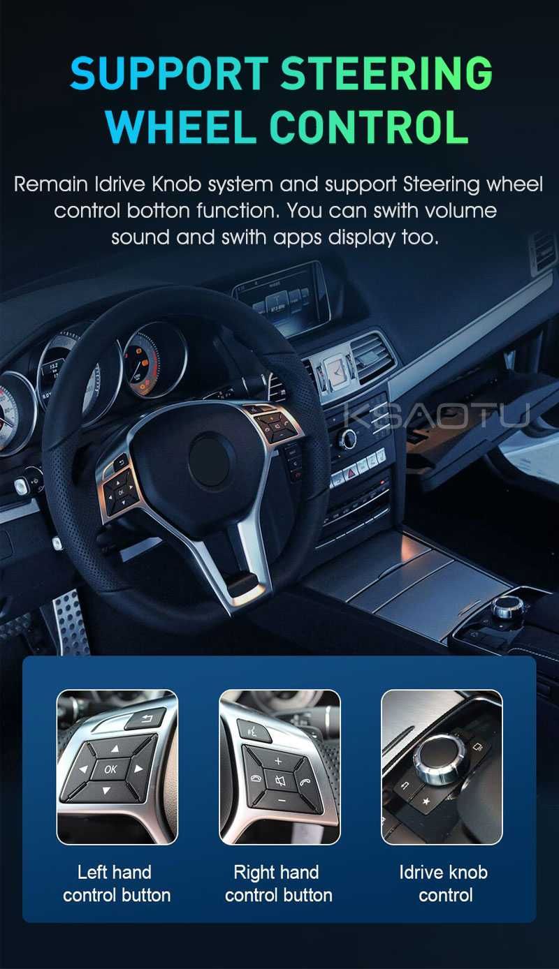 Radio FM USB GPS WiFi 4G CarPlay Android Mercedes C W204 System NTG4.5