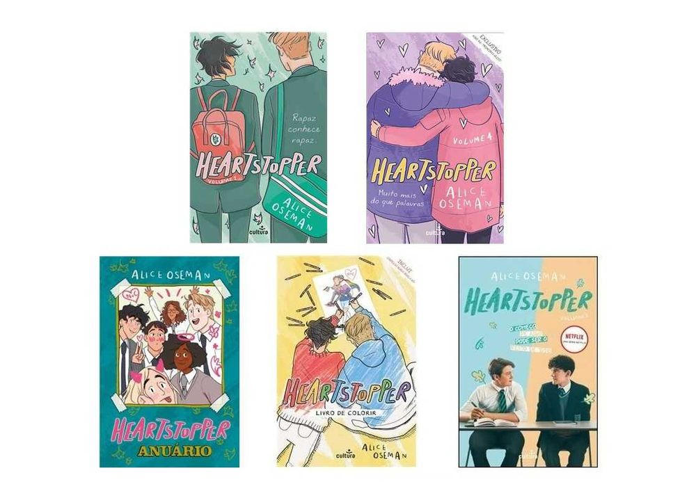 Alice Oseman: Heartstopper 1 e 4 / Livro de Colorir/ Anuário -Desde 6€