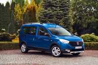 Dacia Dokker 1.2 TCe 115KM 17r zadbana 5 drzwi manual Szwajcaria zamiana FV VAT