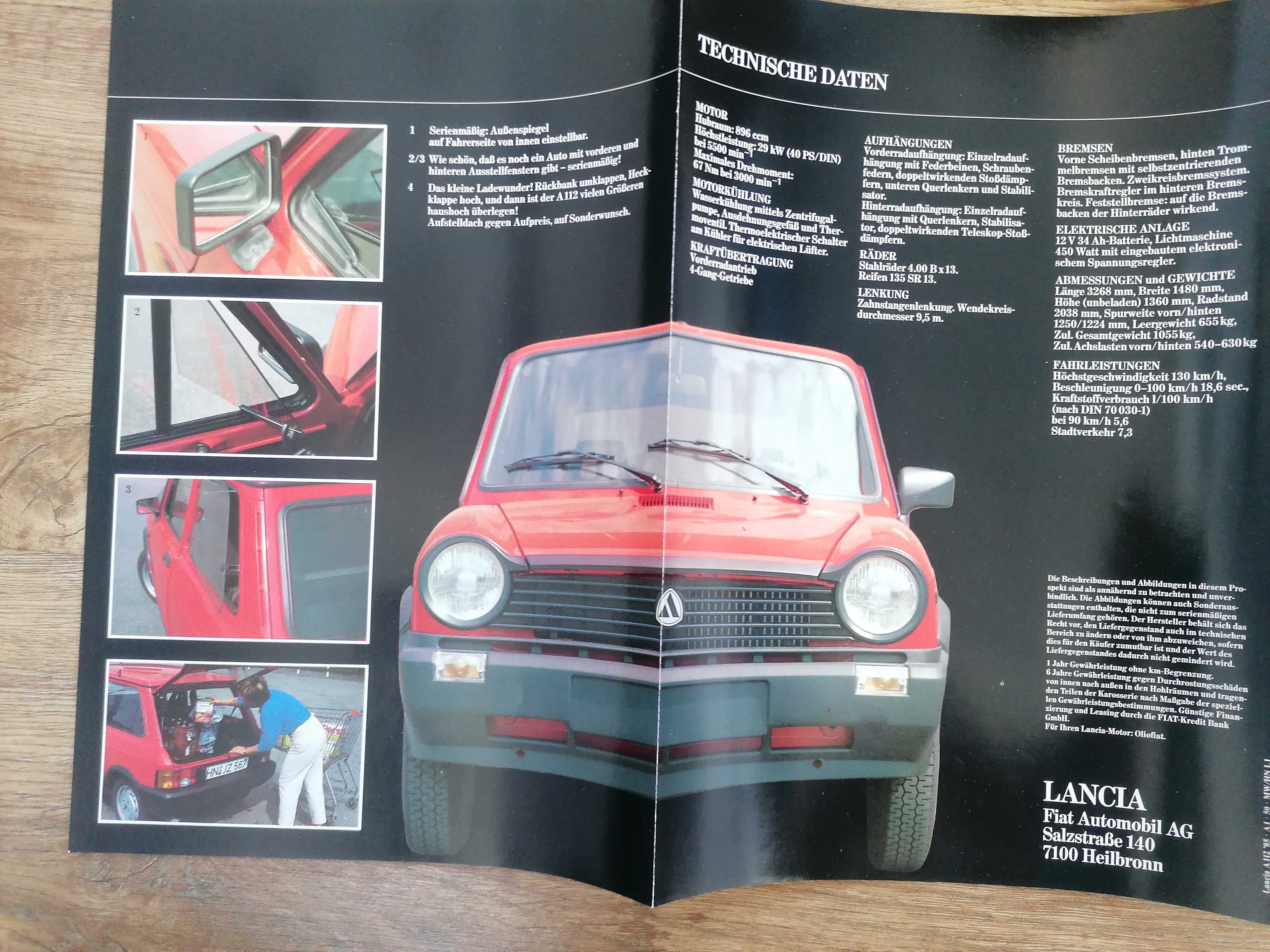 Prospekt Lancia A112