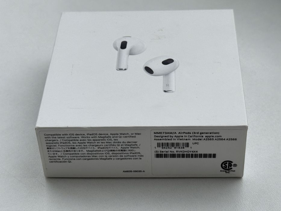 AirPods 3 MME73AM/A оригинал