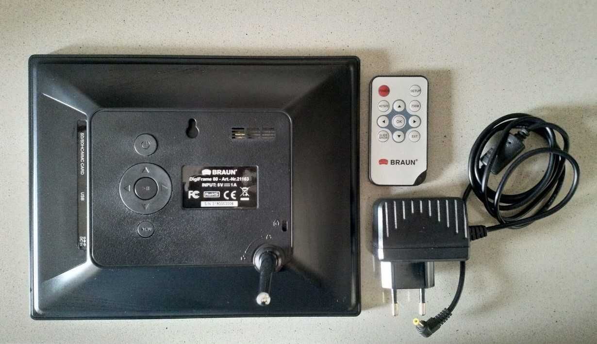 Moldura digital Braun DigiFrame 80 para peças